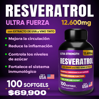 Resveratrol x100 softgels